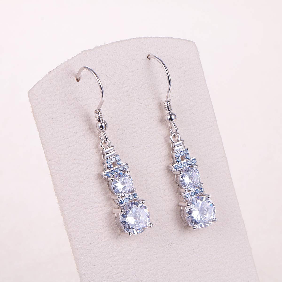 Yearace Snowman Snowflake Jewelry Set 925 Sterling Silver Christmas Dangle Drop Earrings and Necklace - Winter Holiday Xmas Jewelry Gifts for Women - Image 4