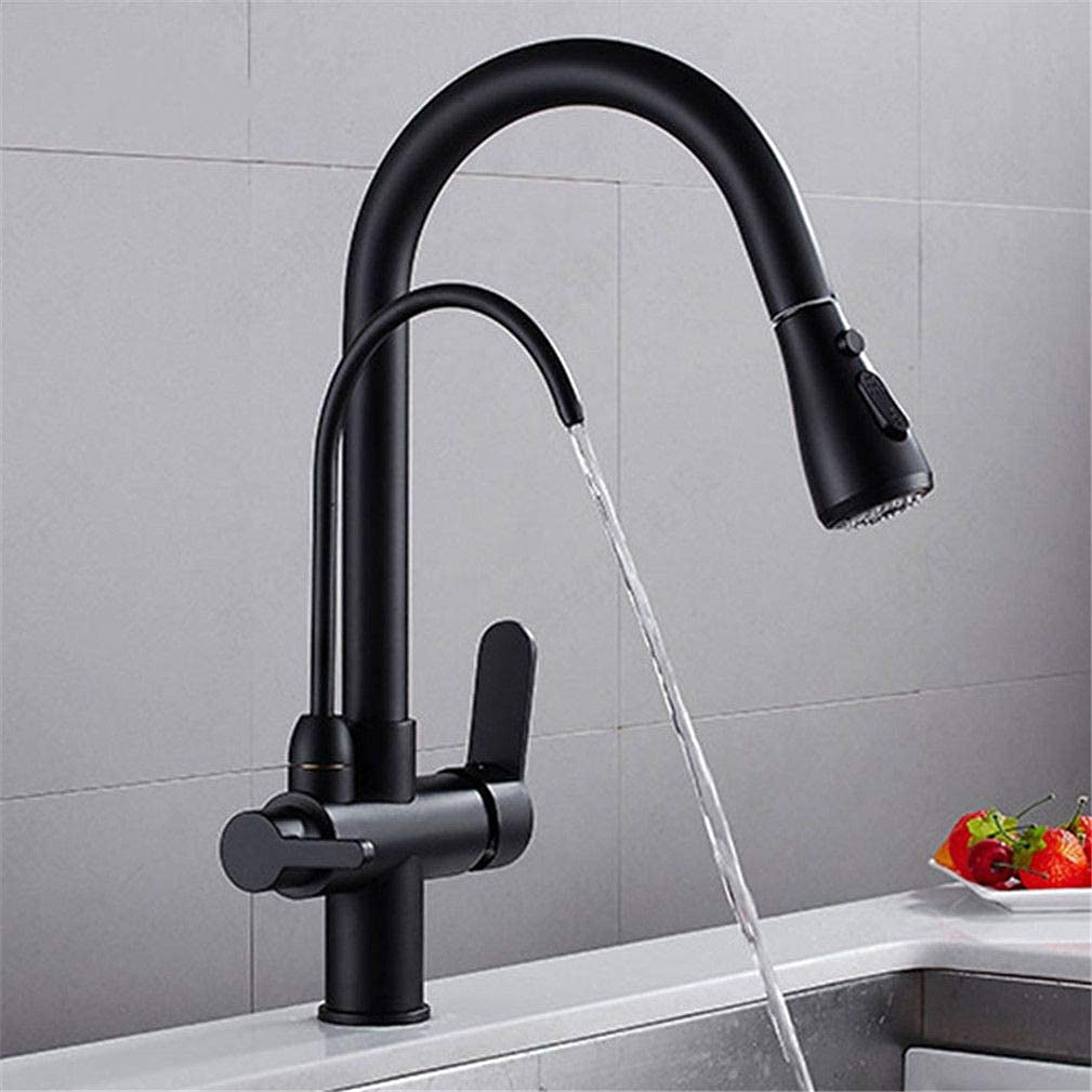 Purificateur à 3 voies et robinet de cuisine extractible pour sublimer vos recettes au quotidien