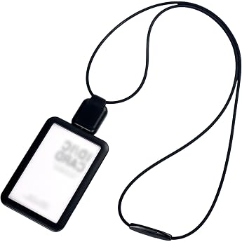 GWAWG ID Badge Holder Retractable with Cord Elastic Band Quiet Strong Safety Buckle Soft Silicone Badge Holder Vertical for Office Staff Teachers