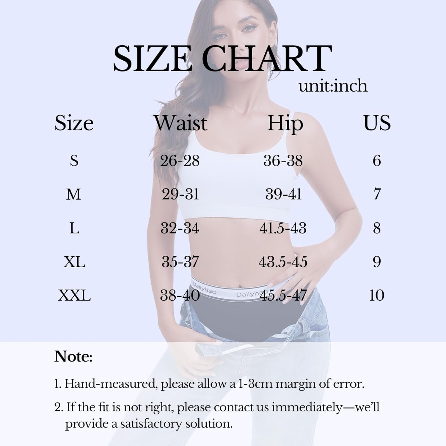 Long-Lasting Women's Cotton Underwear - Full Coverage Mid Rise Briefs with Reinforced No Roll Waistband, 5-Pack - Image 7