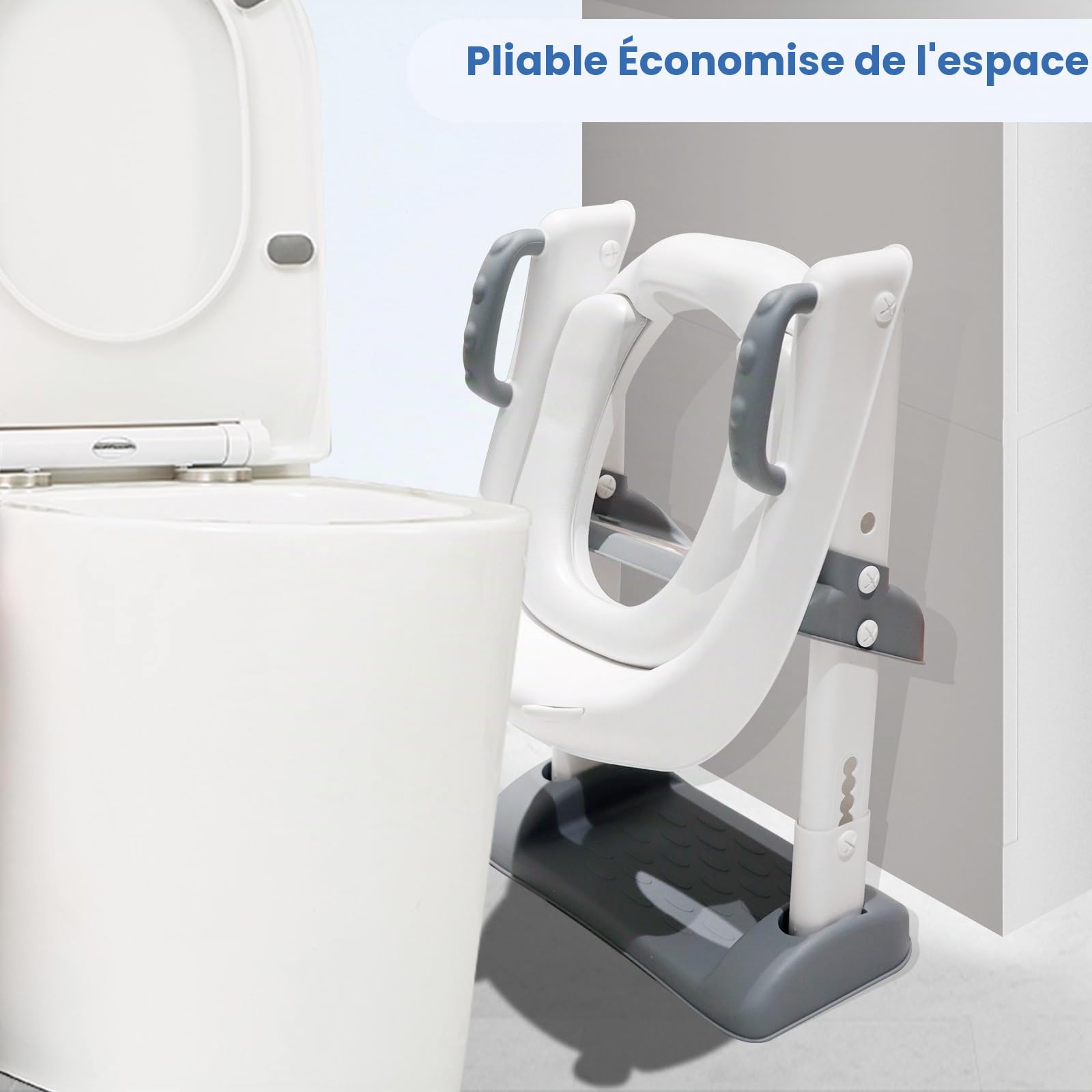 Reducteur Toilette Enfant Réducteurs, Rehausseur Toilette Enfant Réducteur Toilette Enfant Adaptateur Toilette Enfant Coussinet Antidérapant Siege Toilette Enfant, Avec L'oreille