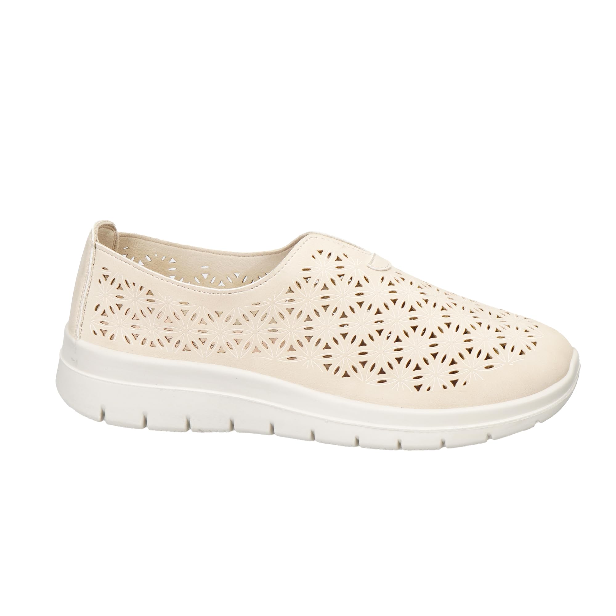 JOMIX Baskets Femme sans Lacets,Respirantes Ajourées,Semelle Légère Amortissante,Chaussures de Marche Confortables Antidérapantes