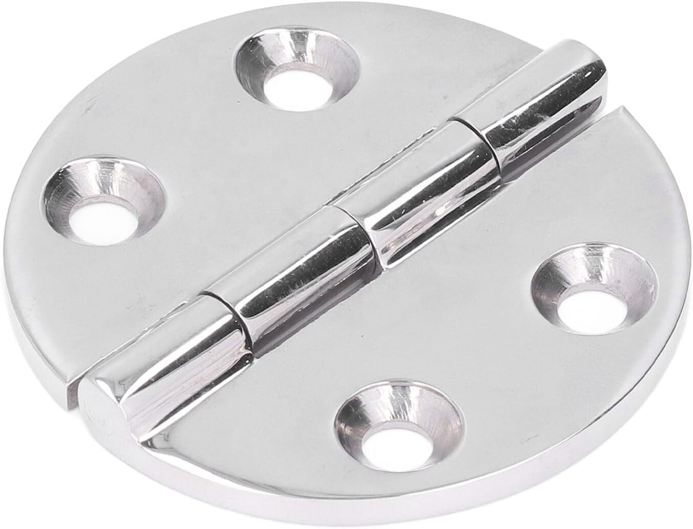 Marine Boat Caravan 64mm Diameter Stainless Steel 316 Cabinet Deck Round Hinge 1Pcs