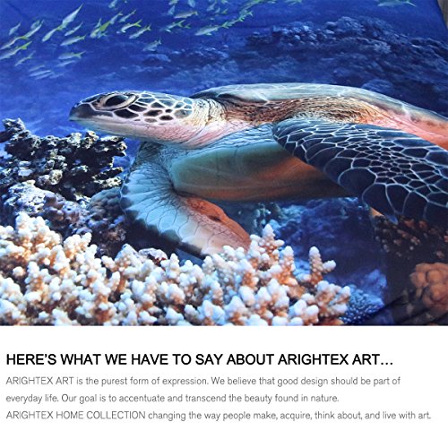Arightex Turtle Bedding Sea Turtle Comforter Cover Blue Turtle Twin Bed Set Boys Ocean Animal Duvet Cover 3D Ocean Corals Fishes Print Bedspread For Teens Kids Girls 3-Piece Sealife Quilt Set (Twin) #TOP2