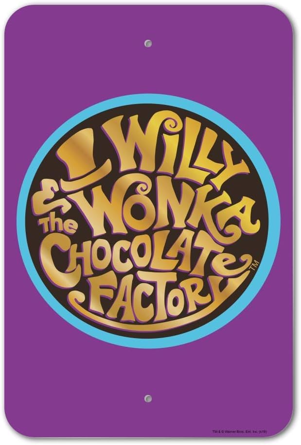 Willy Wonka and the Chocolate Factory Logo Home Business Office Sign