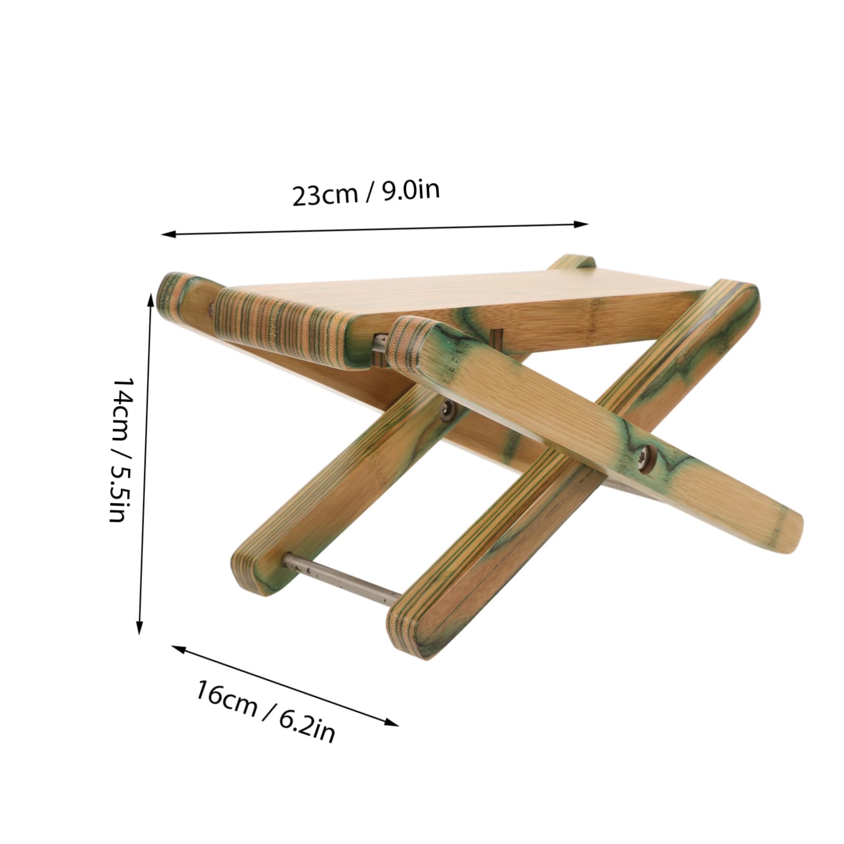 Didiseaon Adjustable Guitar Footstool Foot Rest Stand for Musician Solid Wood Folding Classical/Electric Guitar Accessory