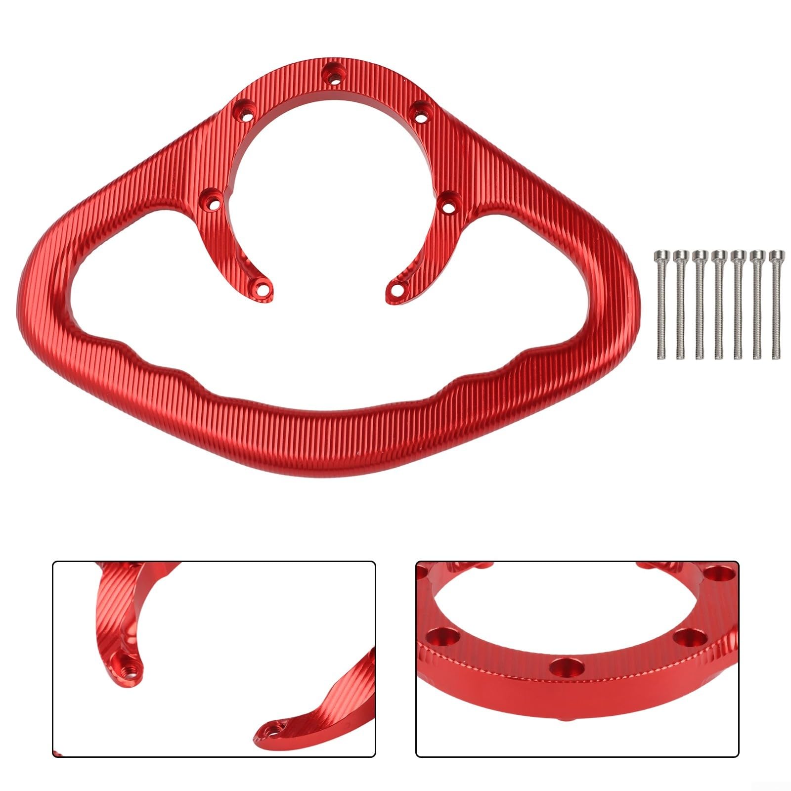 Mango de agarre para tanque de pasajeros de motocicleta para CNC Aleación de aluminio Reposabrazos Asiento trasero Barra de agarre de seguridad antideslizante para CBR CBR600RR CBR900RR CBR1000RR
