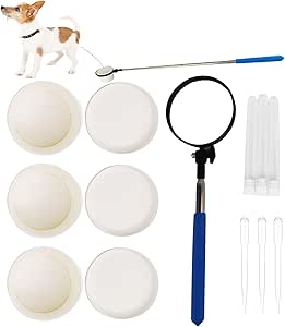 Raccogli Campioni Di Urina Per Cani E Animali Domestici - Cucchiaio Telescopico Regolabile Fino A 104 Cm - Materiale Acciaio Inox E PP - Per Cani, Gatti, Mucche - Foto 8