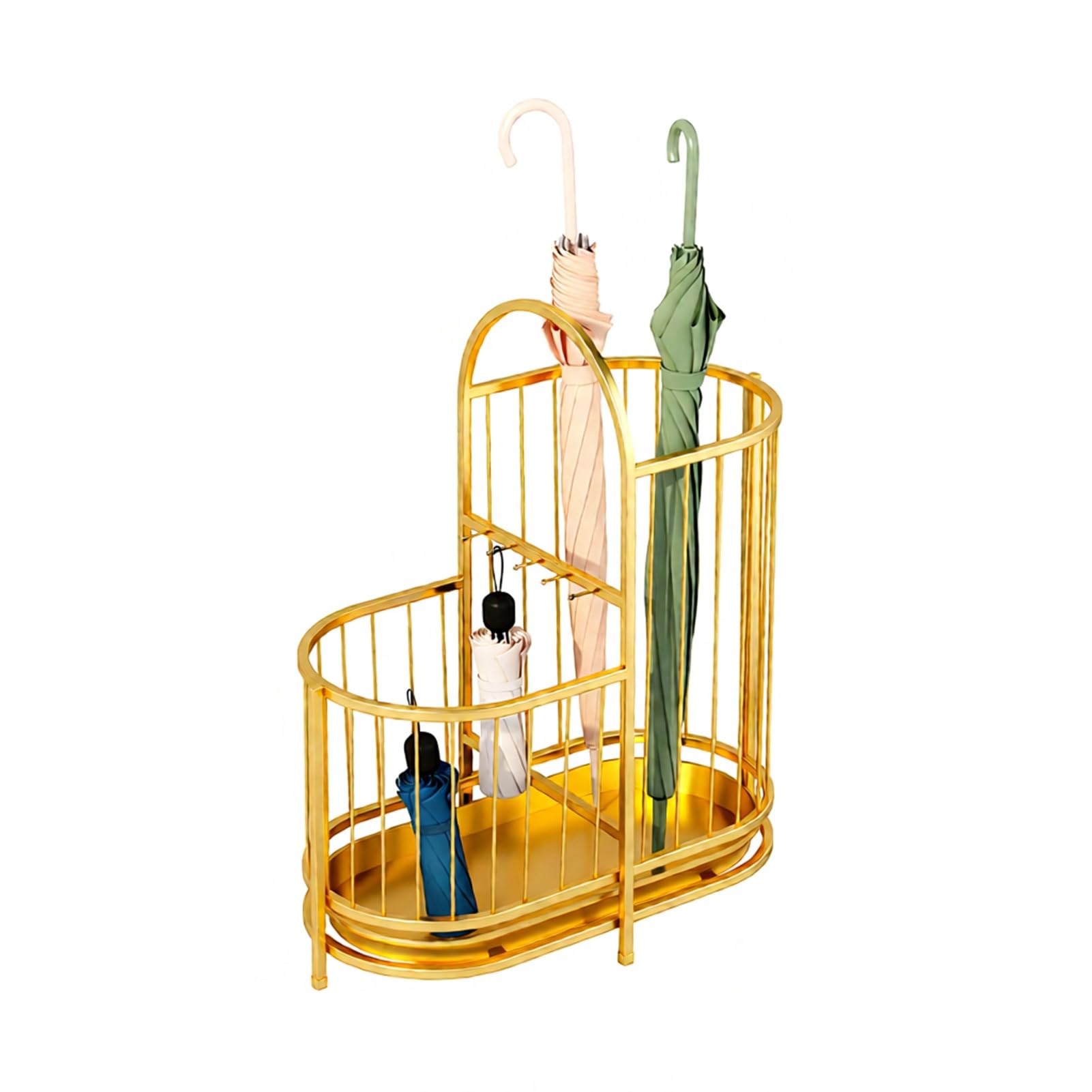 Porte-parapluie anti-goutte avec bac amovible support en fer stable rangement entrée bureau