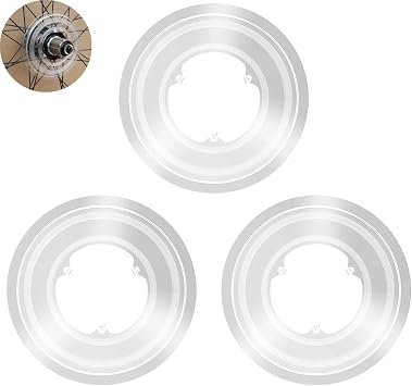 3 Pack Bike Spoke Protector Flywheel Spokes Guard Plastic Cover for Bicycle Rear Wheel 54mm Cassette Hub Montain Road Bikes Cycling Accessories Parts