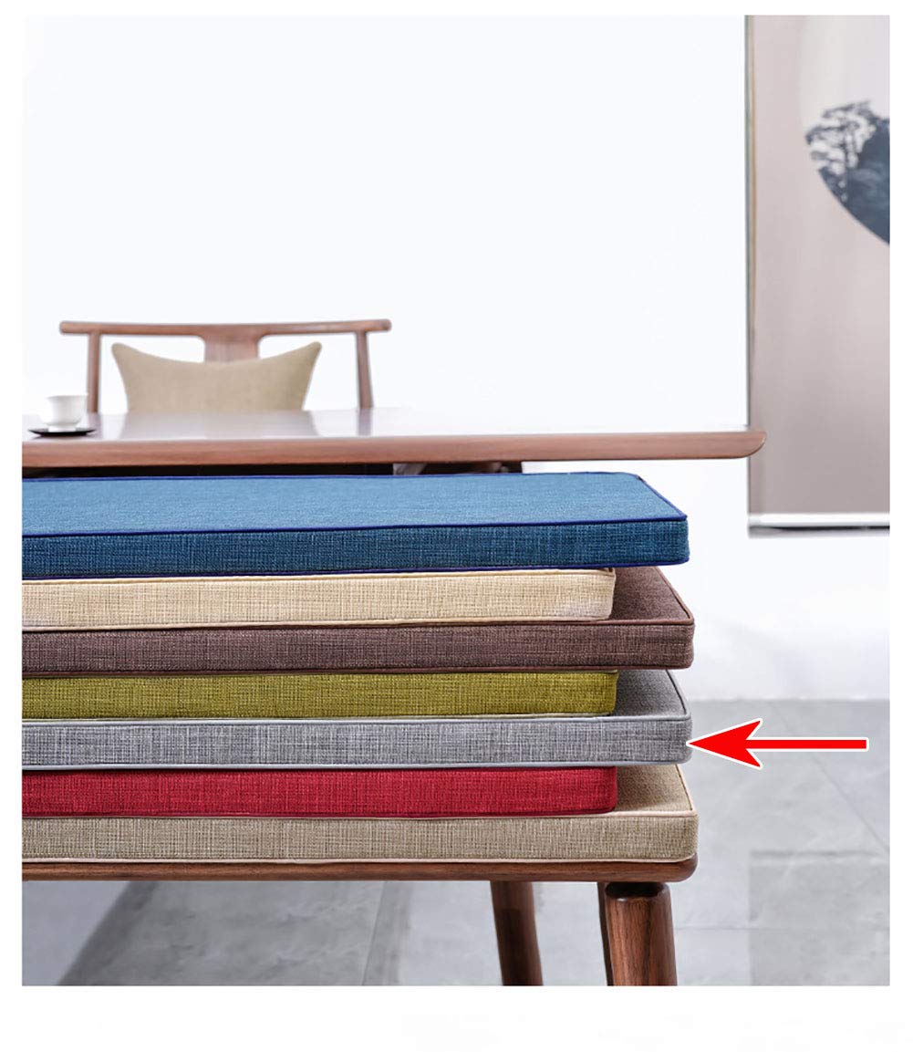 Coussin banc de jardin gris 200x40x8cm confortable pour salon extérieur