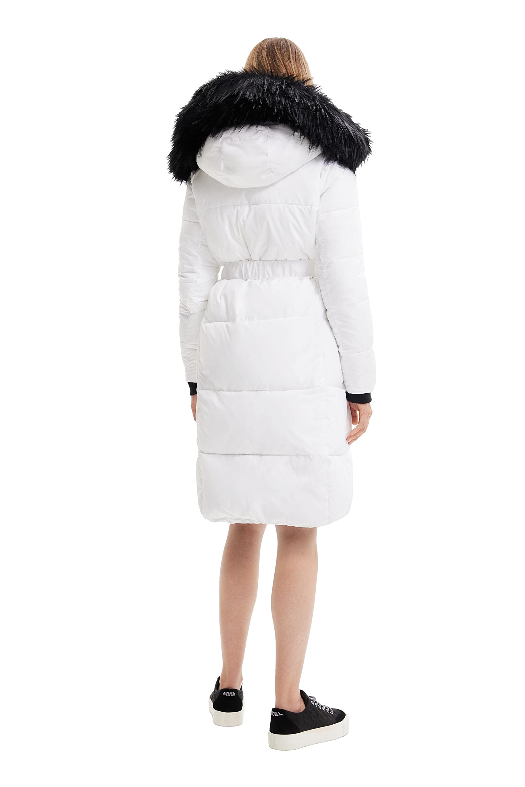 Desigual Padded Long Overcoat para Mujer