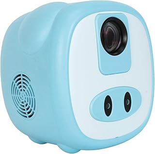 Mini Projector, 1080P HD Portable Projector with WiFi and Bluetooth, 1GB RAM 8GB ROM Smart Video Projector, Home Theater Projector with HDMI USB Interfaces (Blue)