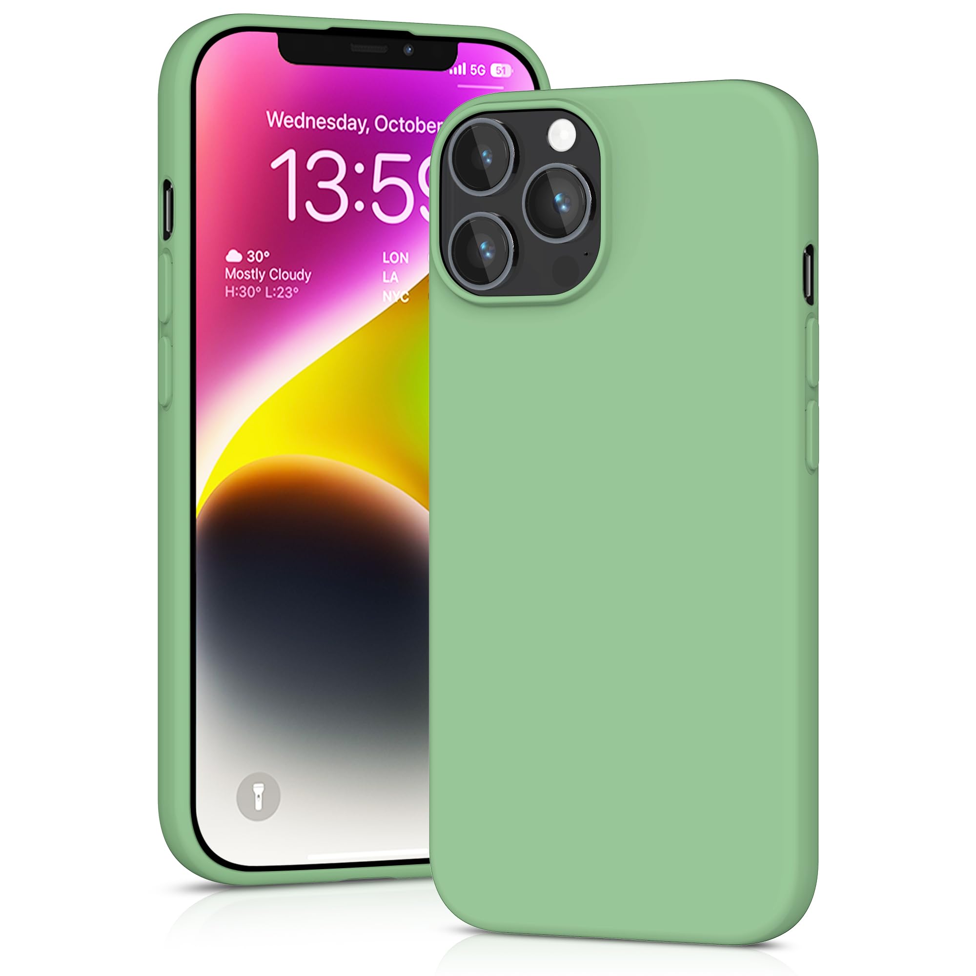 YATWIN Silicone Case for iPhone XR, Soft-Touch, Shockproof, DustProof, Antiskid Full Body Armour Phone Cover for Apple iPhone XR - Dark Green — view 71