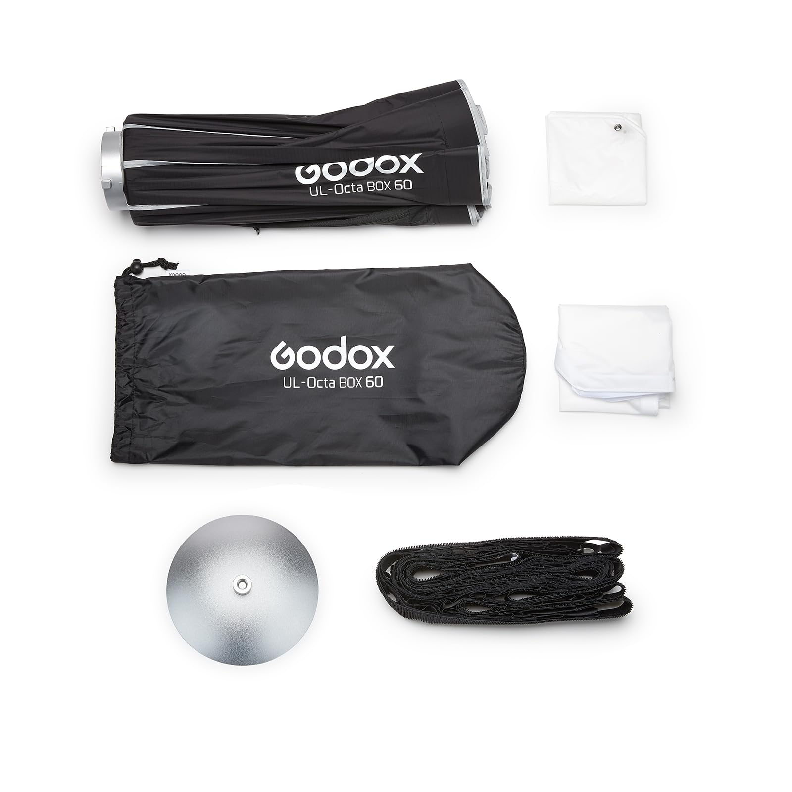 Godox UL-Box SL60W SK400II parasol Octa, 60 cm, z szybkim zapięciem, kolor octa, softbox z siatką/mocowaniem łukowym/torbą transportową do fotografii, Studio Photo Godox