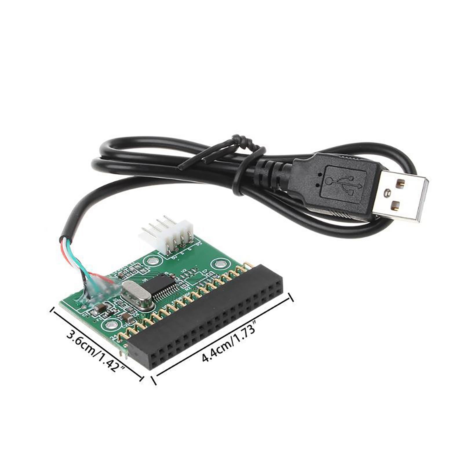 Générique Lecteur de Disquette Externe USB 1,44 Mo - Adaptateur pour Ordinateurs Portables avec Connecteur USB A