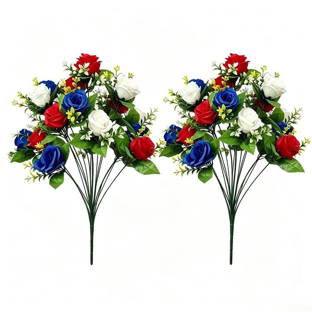Roses artificielles durables pour tombe, fini les fleurs fanées au cimetière avec ce lot