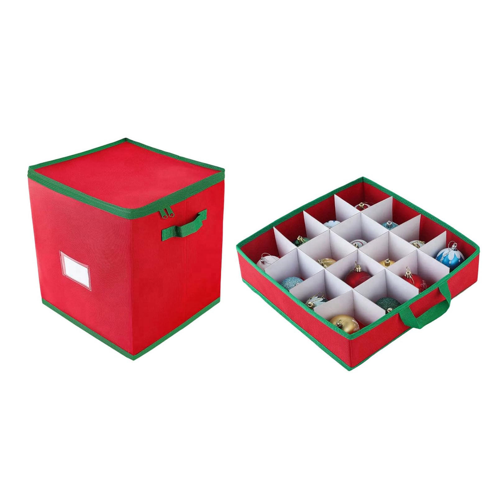 Boîte de rangement Noël pliable grand format en tissu épais pour un grenier bien ordonné