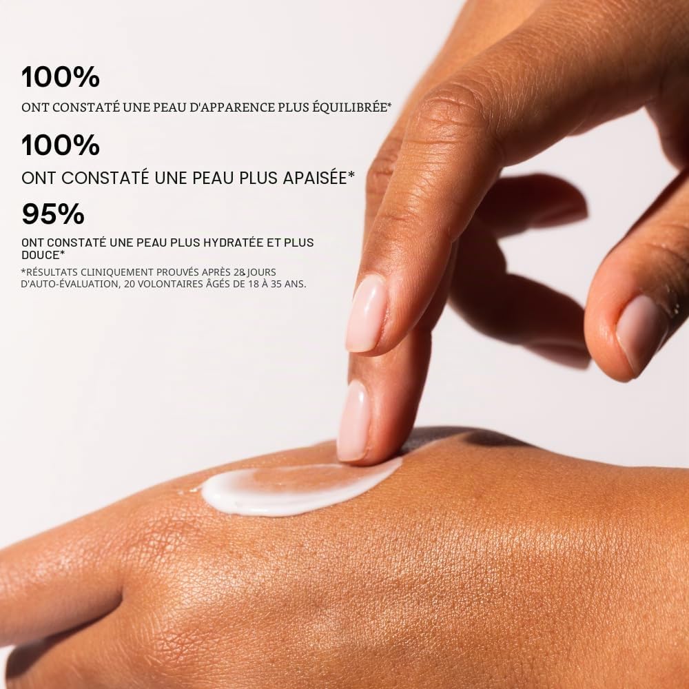 Gel-Crème Nourrissant Probiotiques & Yaourt Grec | au yaourt grec, soin hydratant pour peaux sensibles, équilibrant, hydratant, apaisant, sans silicone ni parabènes