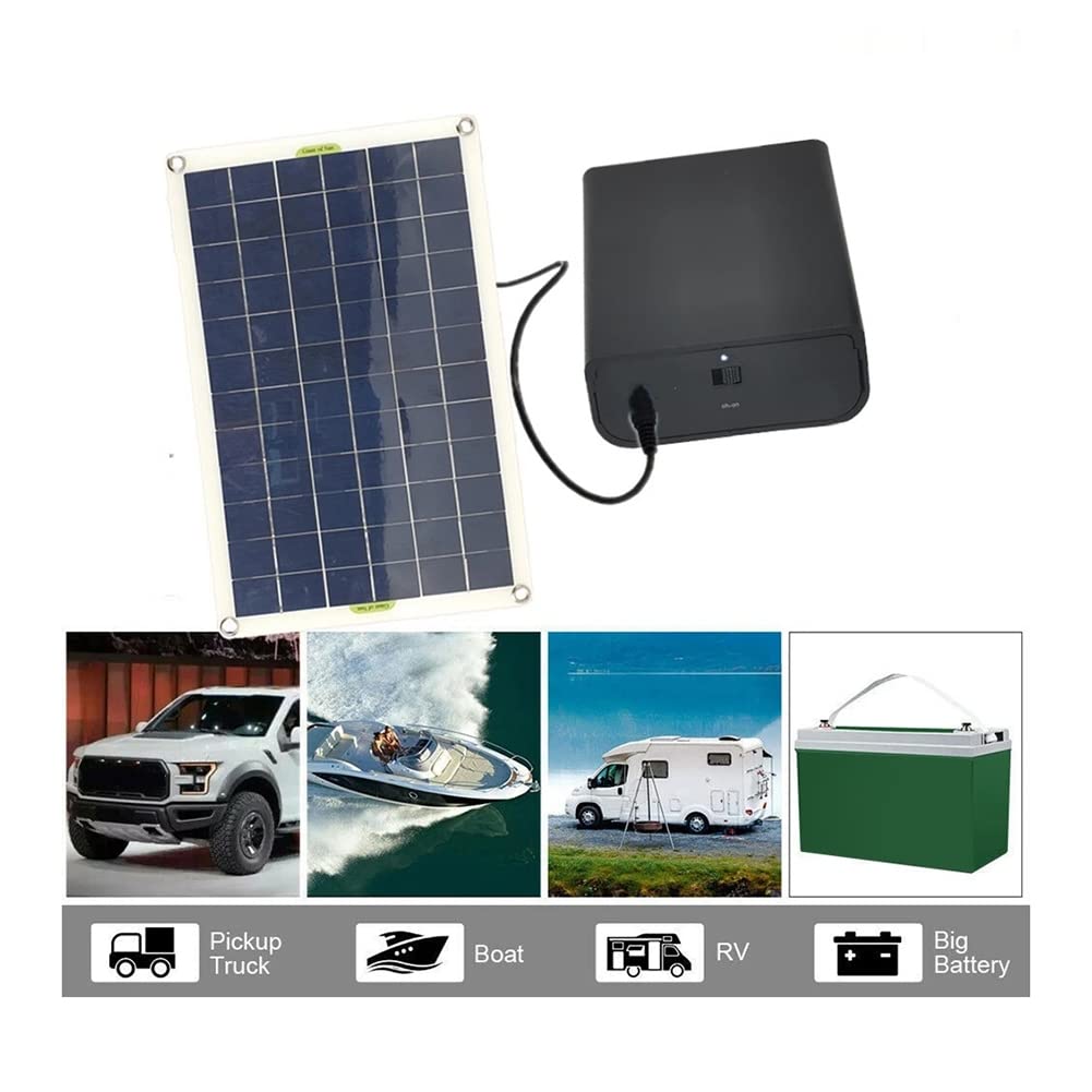 Pompa acqua solare 50 W 800 L/H DC12 V Nero Classico