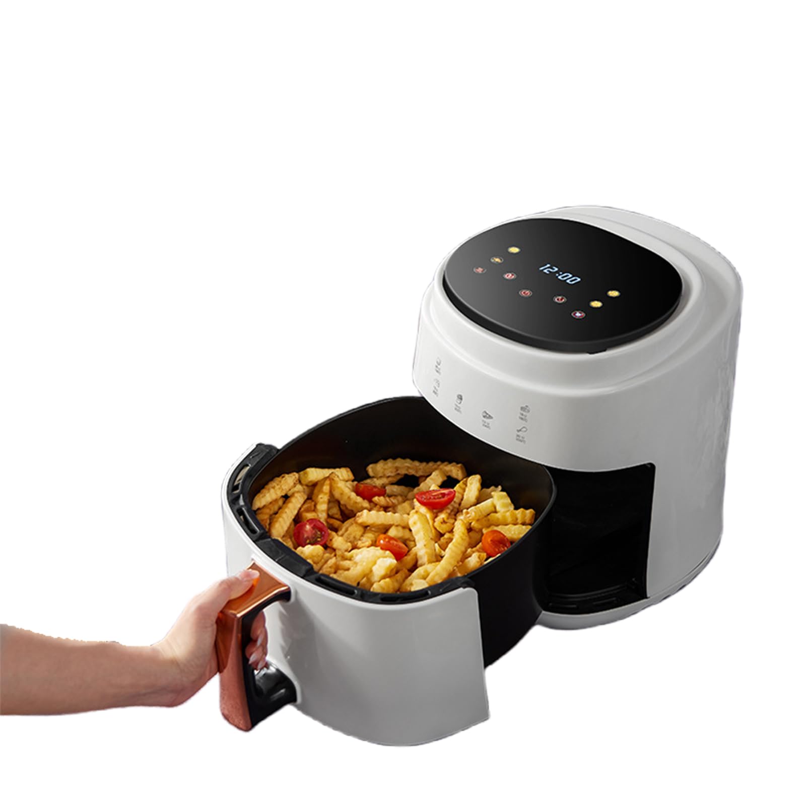 Air Fryer 8L, Safe Air Fryer With Digital Control Panel, Rapid Hot Air Circulation Technology for Frying, Grilling, Broiling, Roasting, Baking and Toasting, Low-fat, Healthy Cooking