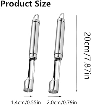 2PCS Stainless Steel Fruits Corer