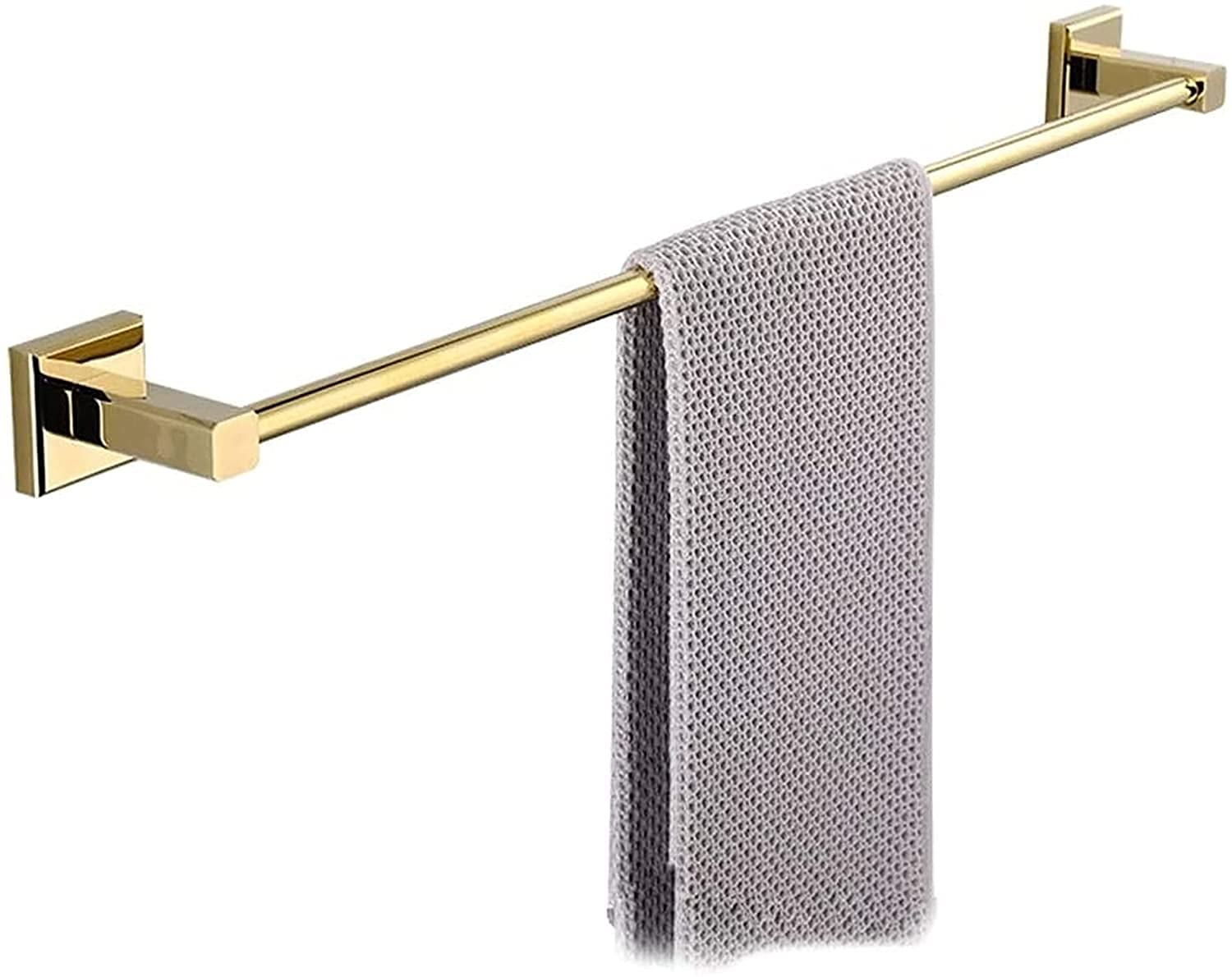Porte-serviettes mural en laiton de 60 cm chic et durable pour une salle de bain raffinée