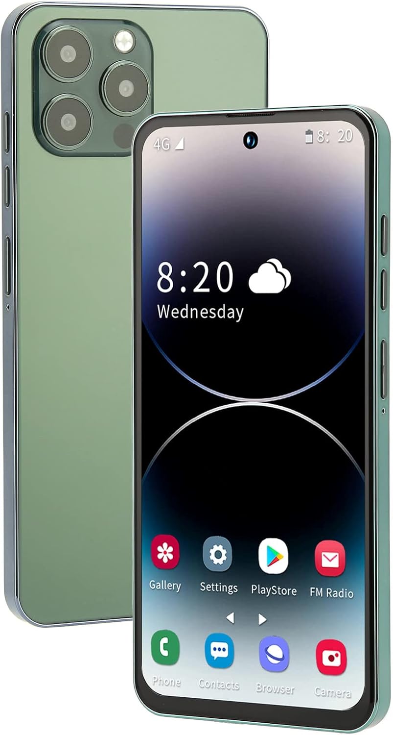 I14 ProMax 4G Unlocked Smartphone for Android12, 6.7 Inch HD Large Screen Cell Phone with 4GB RAM 128GB ROM, 4000mAh Mobile Phone with 8MP 16MP Cameras for Daily