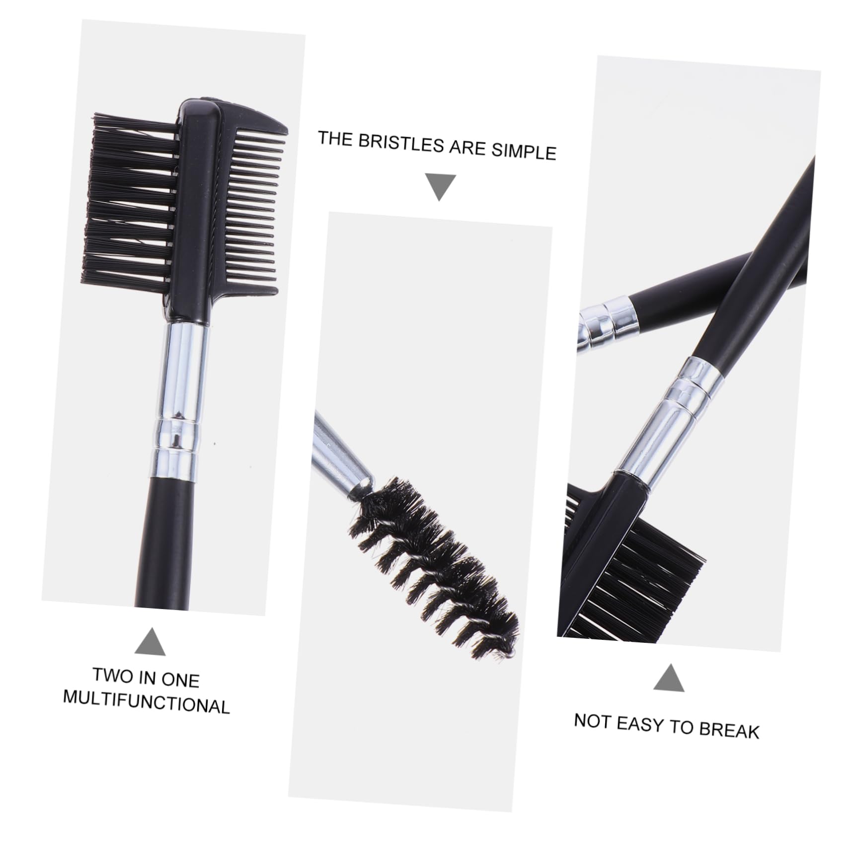 minkissy 2sets Brow Brush Set Eyebrow Comb Spoolie Makeup Tool Eyebrow Grooming Brush Double Head Eyelash Combs 6pcs*2