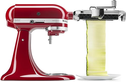 KitchenAid KSM2SCA - Accesorio para cortador de hojas color plateado