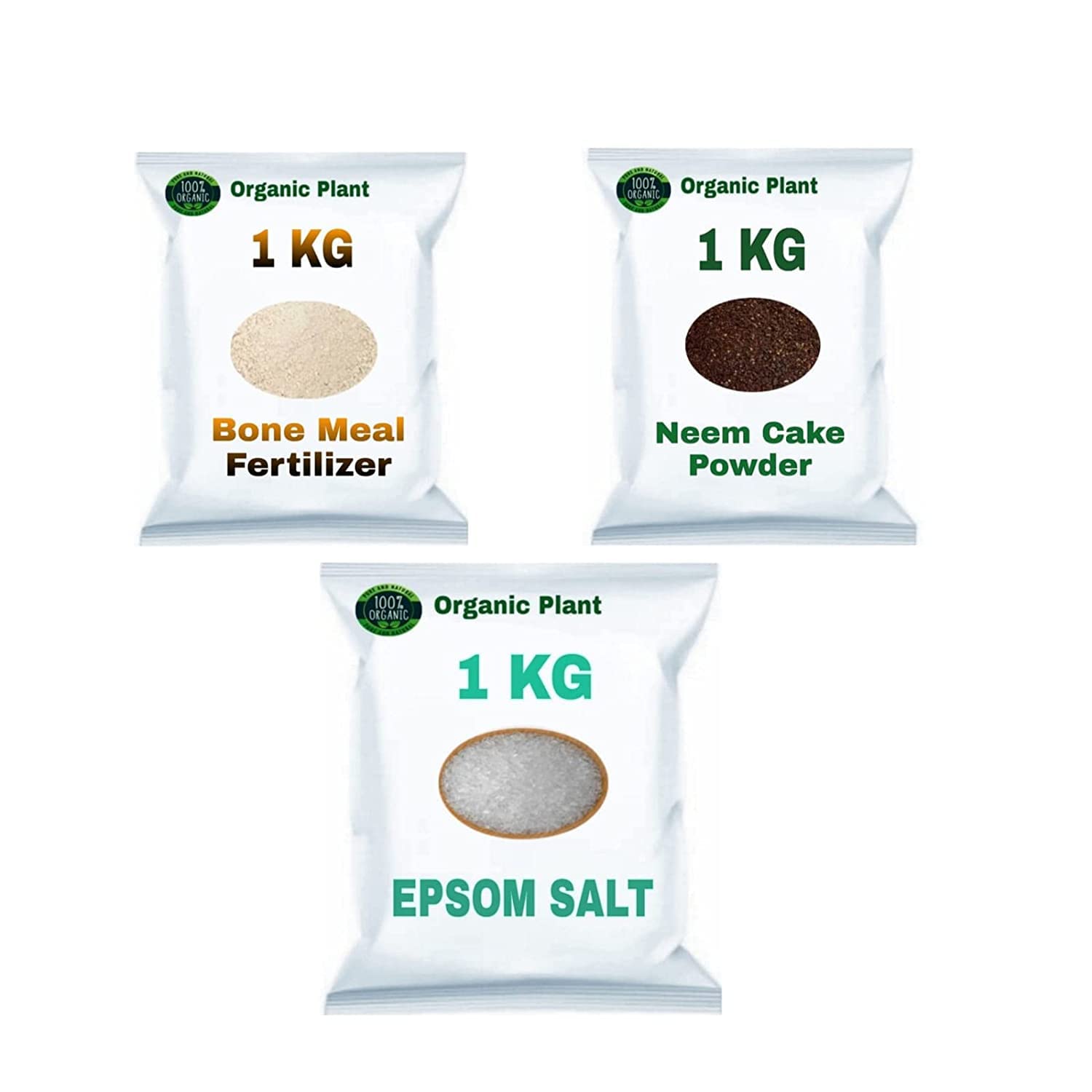 Combo Pack Offer 3 in one Pack (1 Kg Neem Cake Powder, 1Kg Bone Meal Fertilizer,1Kg Epsom Salt) (B0BTTGXX43) Amazon Price History, Amazon Price Tracker
