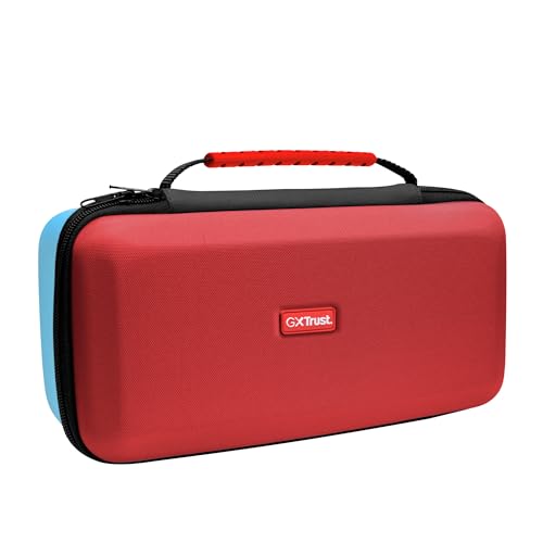 GXTrust Custodia XL Nintendo Switch 2, Cover Protettiva, Rosso/Blu