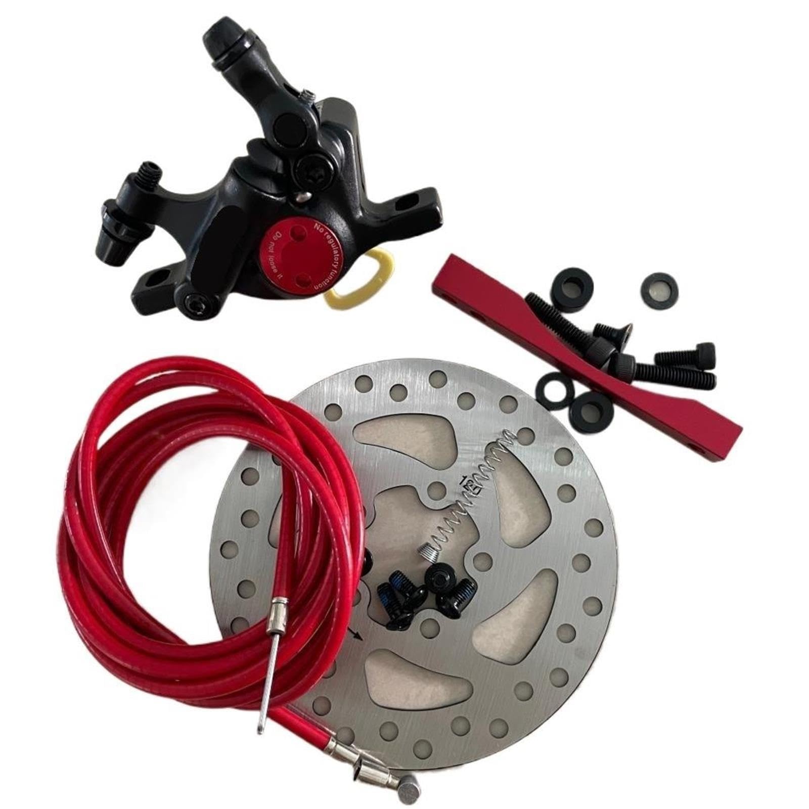 Xtech Set disco freno idraulico 120mm for Xi-aomi M365 Pro/2 1S Scooter elettrico cavo freno linea molla pistone adattatore kit parti