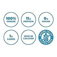 Vista 5 de Moon Cheese Oh My Gouda Cheese Bites, 2 onzas, paquete de 3, crujientes, llenos de proteínas y calcio, keto, sin gluten