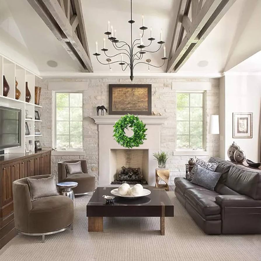 Amazon.co.jp: 12インチ 人工グリーンリース ラウンドツゲの