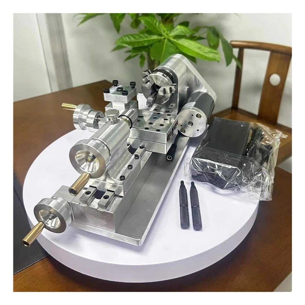 Mini Torno Multifuncional para carpintería, Torno pequeño casero, portátil, de Escritorio, 220 V-220 V, 100-2500 RPM.