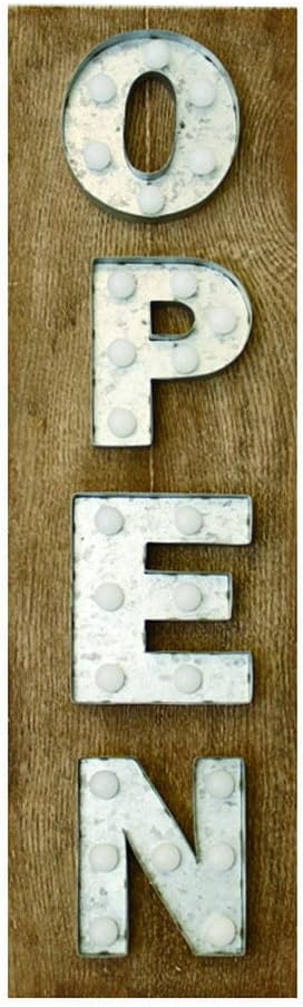 KEYSTONE LEMAOTBR LED LED Marquee Light OPEN Brown Vertical