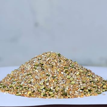 Paxi Daya Foxtail Millet (Kangni), Dough Rice, Wheat Dough, Sesame Food for Only Indian Desi Sparrow and Small Bird Food 900 g -