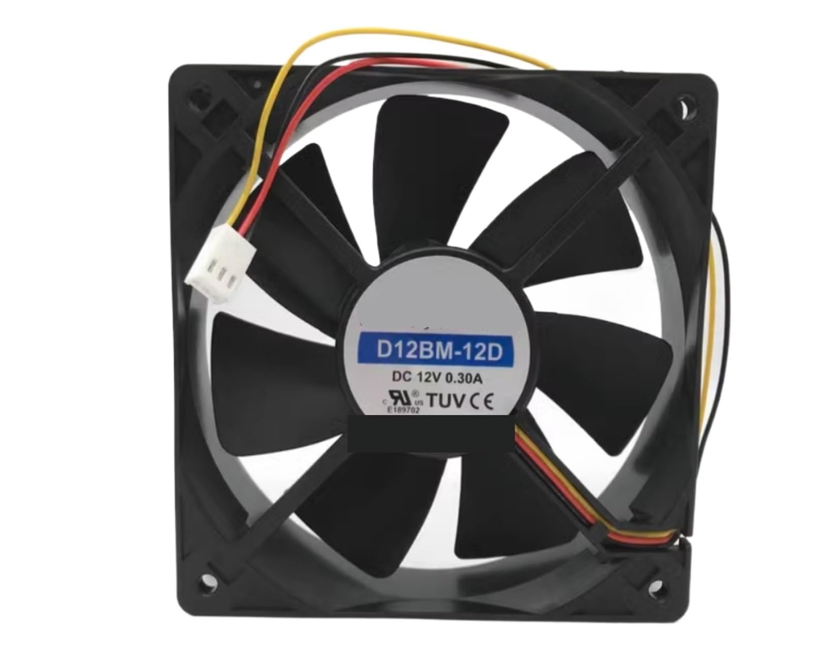 QNEZIQTMH 12025 D12BM-12D DC12V 0.30A Three-Wire 12CM Cooling Fan