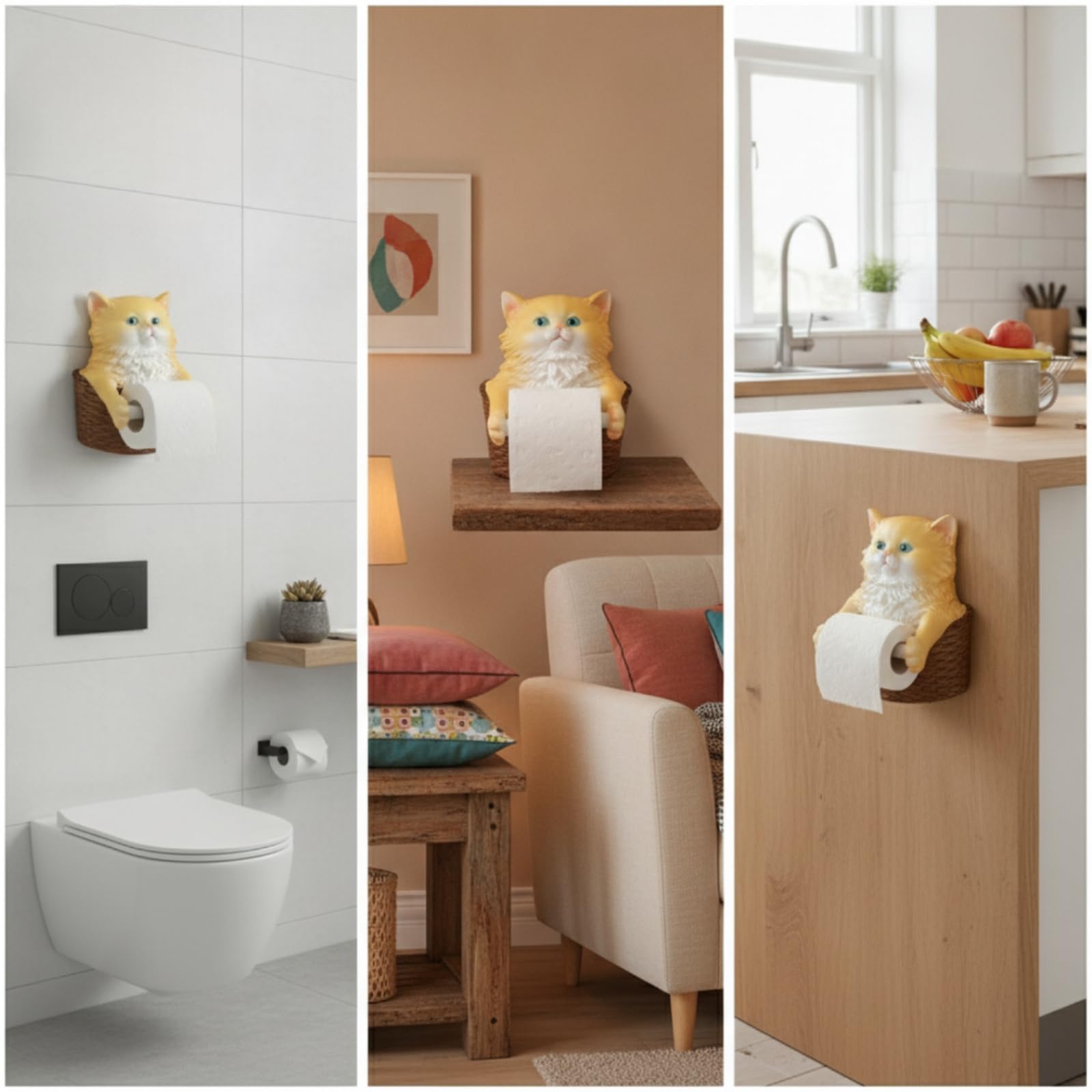 Porta Carta Igienica con Forma di Animale Carino Porta Rotolo a Forma di Animale Divertente Portarotolo per Bagno, Fitness Pig