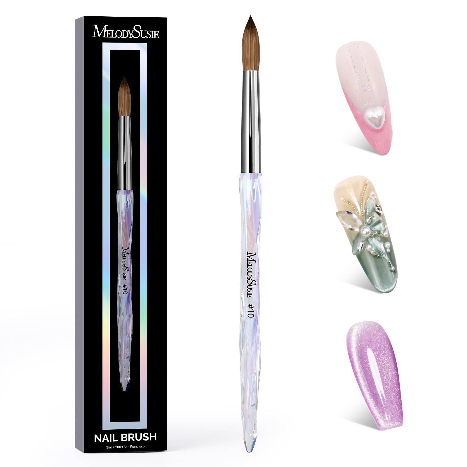 MelodySusie Kolinsky Acrylic Nail Brush Size 10
