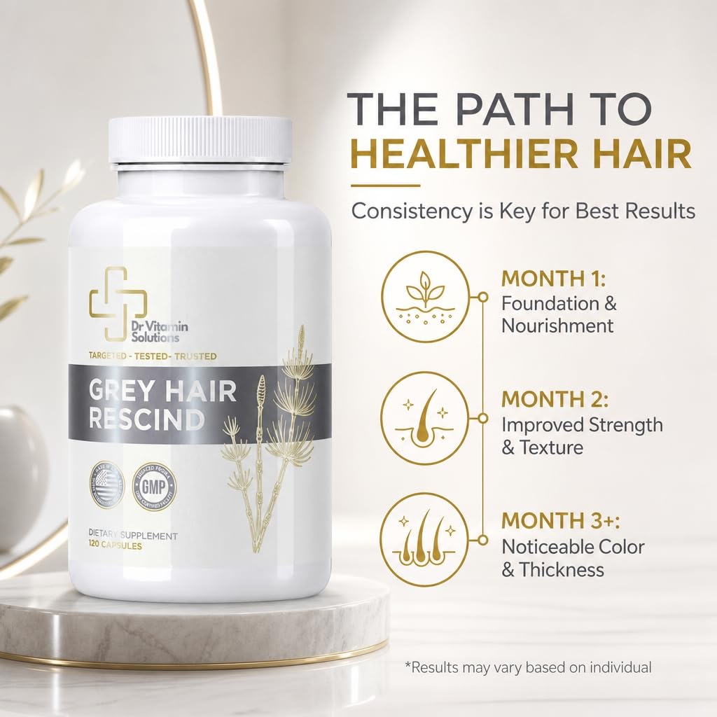 glutathione for grey hair Gray Rescind with Catalase, Anti Gray Hair Supplement Men & Women Number of Tests:500 Assays benefits of vitamin b6 red blood cell formation for animals
