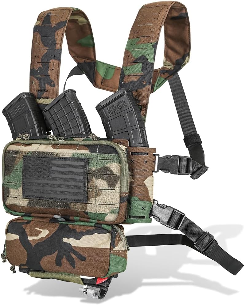 Multi-Mission Laser-Cut Shoulder Strap H-Harness for Chest Rig Compatible w/Spiritus Systems MK4/MK5 Haley Strategic
