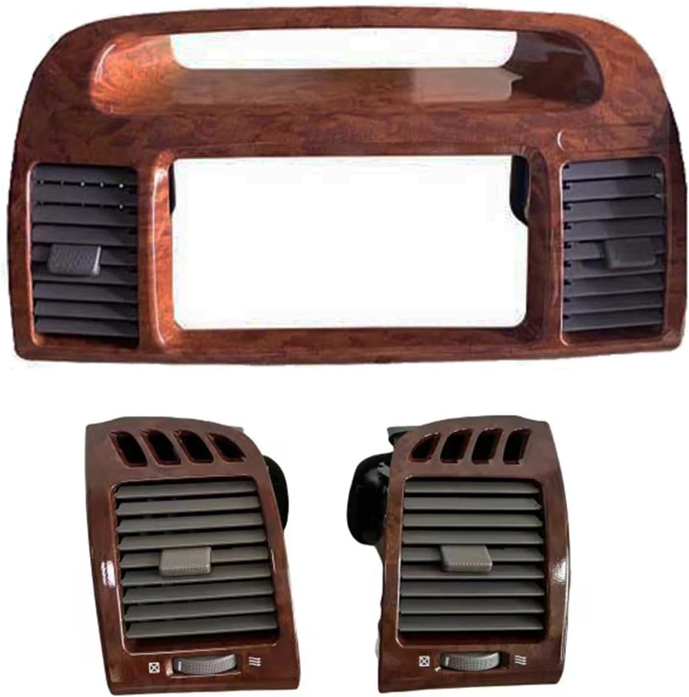 Automotive Air Conditioning Vents Car Center Console Dashboard Air Conditioner Air Vent Replacement Assembly Fit for Toyota Fit for Camry 2002-2007 Nice-Looking(Left-Right-Middle)