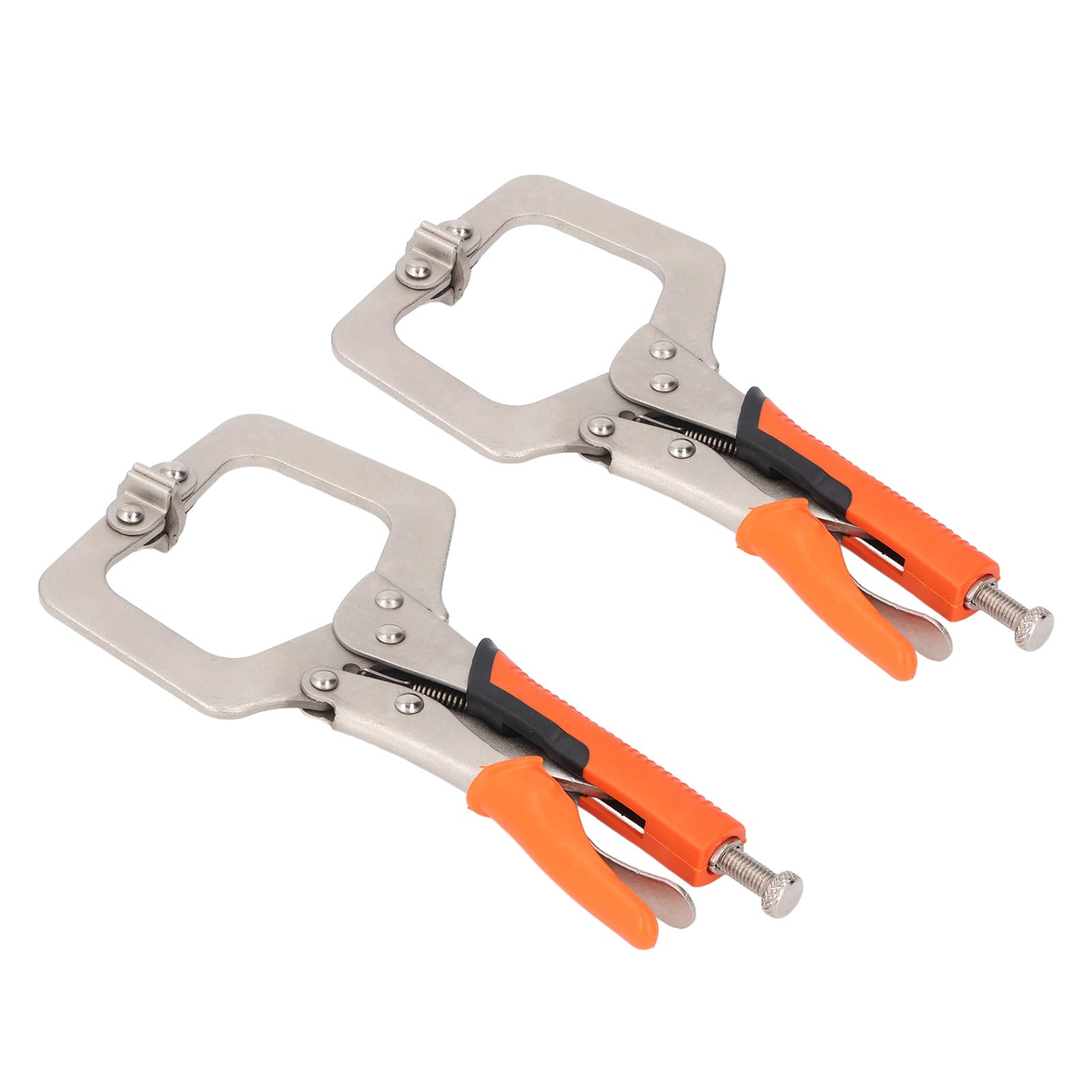 C Clamp Locking Pliers, Adjustable Clamping 2pcs Versatile WearResistant CLocking Clamp for Woodworking (9in)
