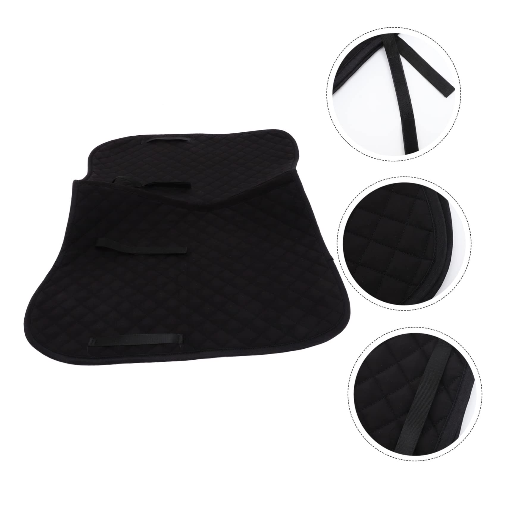 Kisangel Almohadilla Antideslizante para Caballo con Funda de Asiento Acolchada y Correa para Silla de Montar