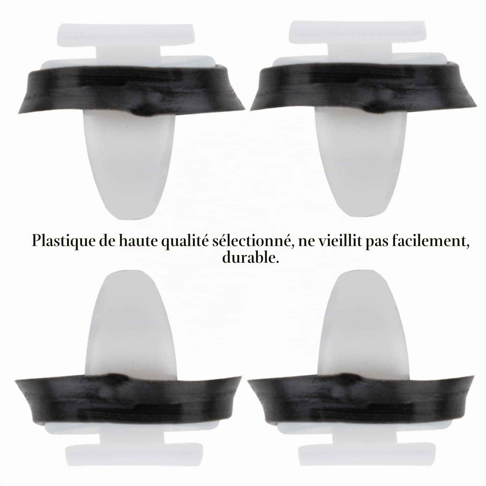Lot de 50 clips de garniture de porte de voiture - Ensemble de supports, panneau latéral extérieur, pare-chocs pour F-i-a-t Ducato NOV30 856543 71728806