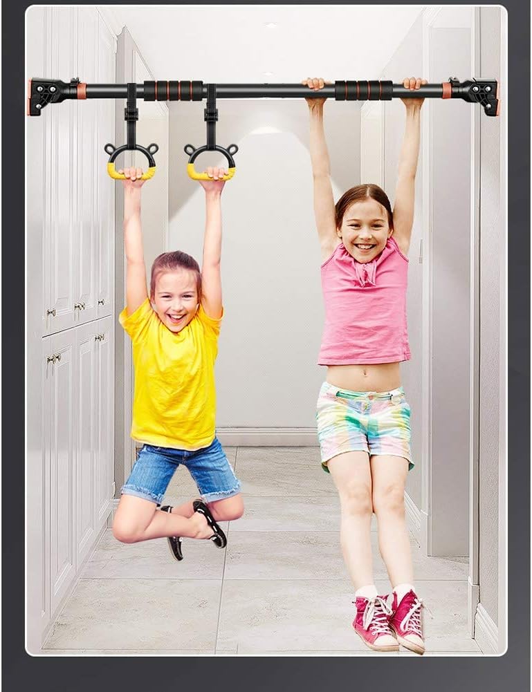 Hua Home Fitness Telescopic Horizontal Bar, Safe, Suitable for Adult and Child Strength Training Equipment, Non-Slip and Stable, 200kg Load (Size : 96-120cm/37.79~47.24in)