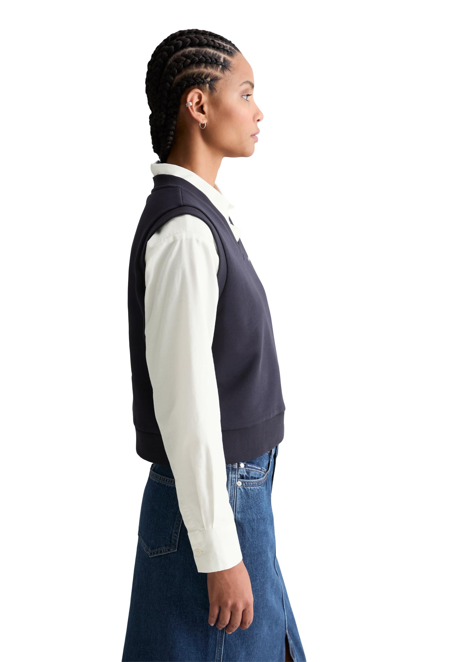 Marc O'Polo Denim Sweat-V-Neck-Pullunder Regular