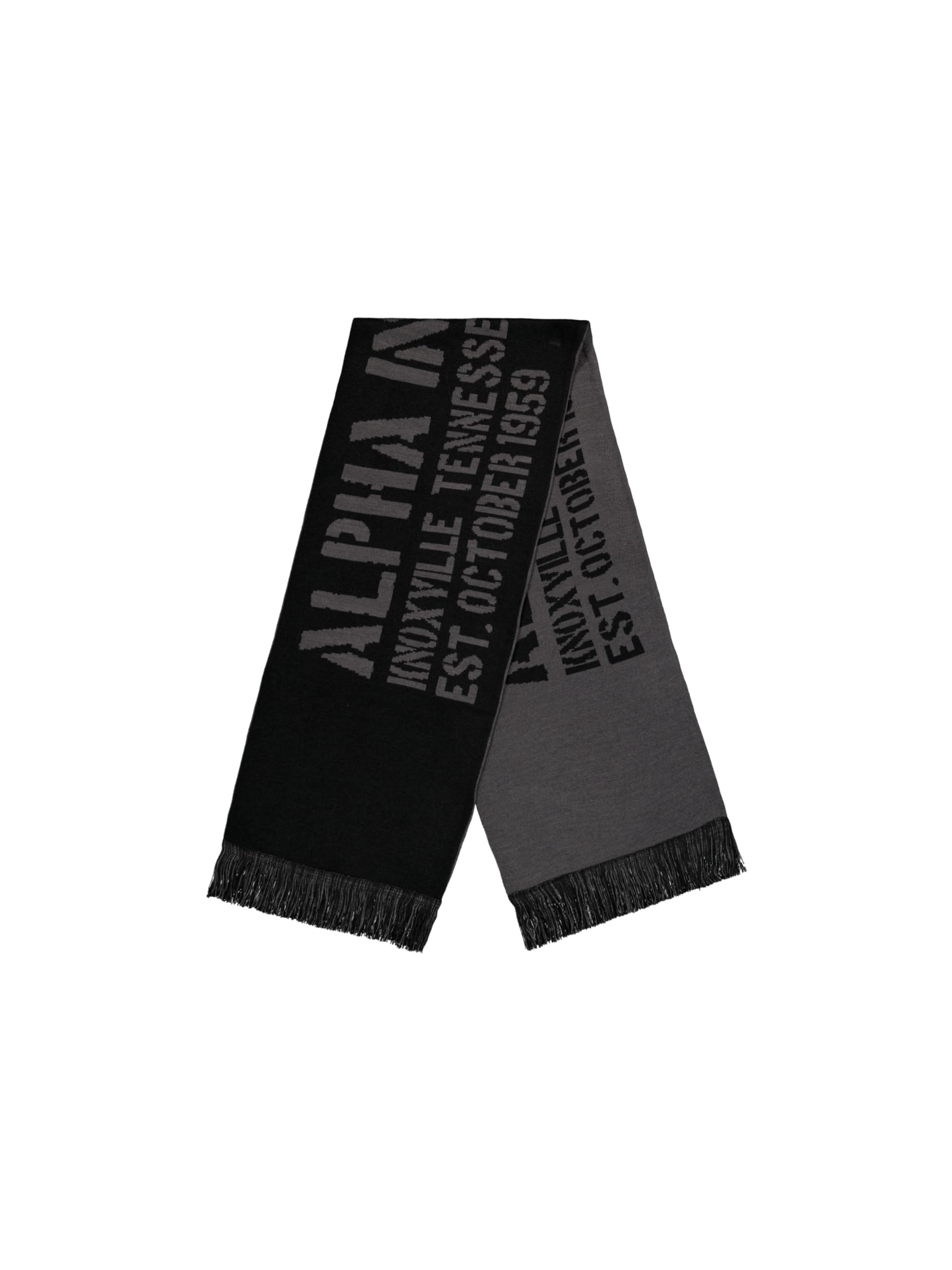 Alpha Industries Unisex Banner Schal, Black, One Size